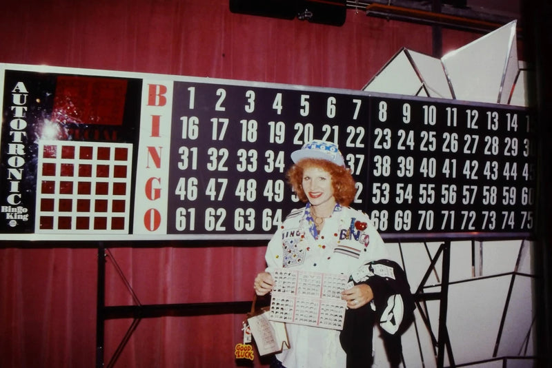 1990s Woman Bingo Cards Bingo King Board 35mm Slide Model