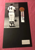 Vintage Photo On Board Baseball Player Dog National Anthem 6x12 Art Contest Model