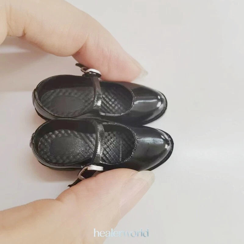 1Pair Student 1/6 Boots Girl Soldier Accessories Model For 12" Action Figure Model