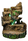 Rustic Forest Tree Steppes Faux Wooden LED Display Stand Figurine For Miniatures Model