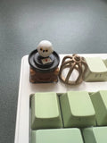 Harry Potter Inspired Handcrafted Keycap - Hedwig The Owl In Cage Model