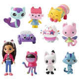 NEW 10pcs Gabby Dollhouse Anime Figure Toy Smiling Car Cat Hug Gaby Girl Dolls M Model