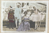 MEN IN DRAG IN THE 1920s COLOURISED PHOTO ON BOARD SHIP SOCIAL HISTORY Model