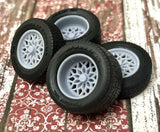 1/24 Scale: 15-inch ??Trans Am Snowflake?? Resin Wheels W/ Wide Rear Tires Model