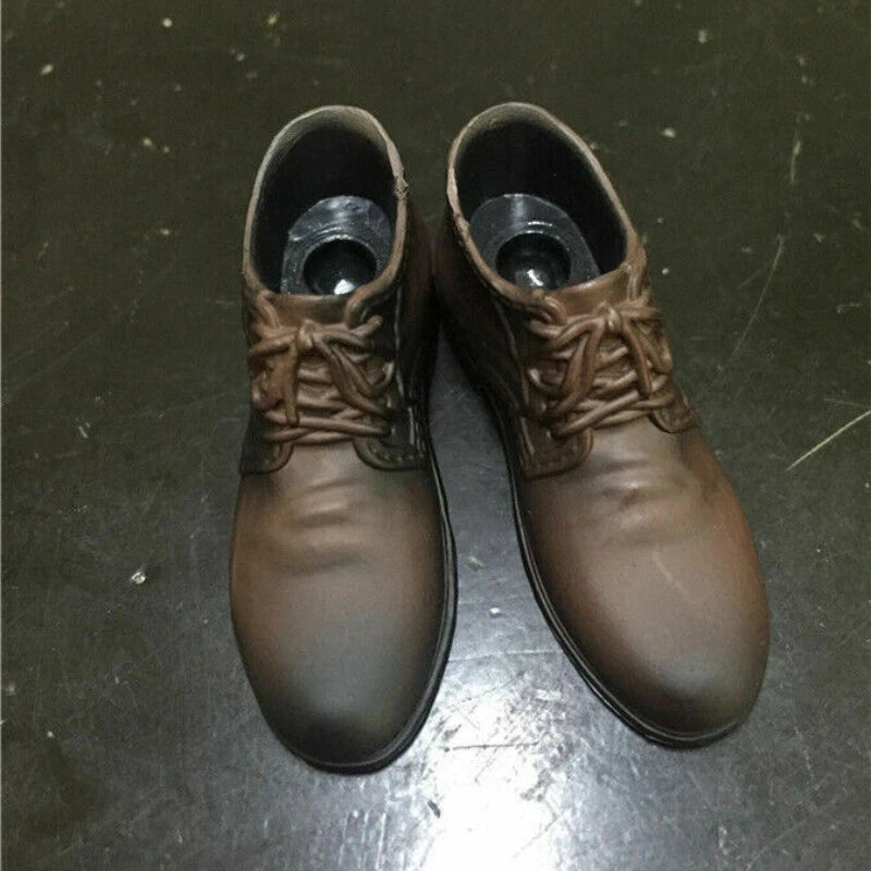 1:6 Scale Brown Leather Shoes Model 12 Inch Male Soldier Action Figure Plastic Model