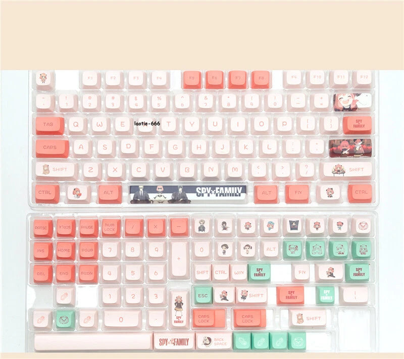 Spy Family Keycap Anya Forger XDA Height PBT 140 Keycaps for Cherry MX Keyboard Model