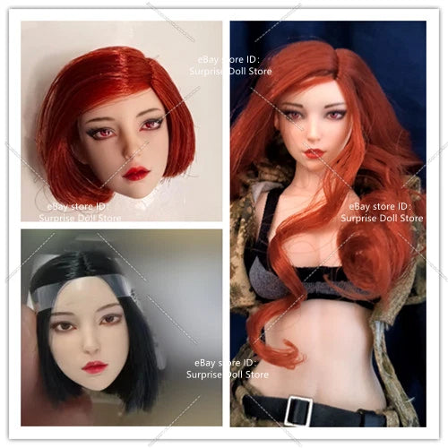 YMTOYS YMT084 1/6 Beauty Girl Mei Head Sculpt Carving Model Fit 12"Female Figure Model