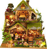 Miniature House Kit for Adults Forest Adventure DIY Dollhouse Building Set with Model