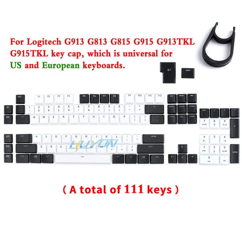 A full Set Keyboard Replacement Two-color keycaps for Logitech G813/G815/G913TKL Model