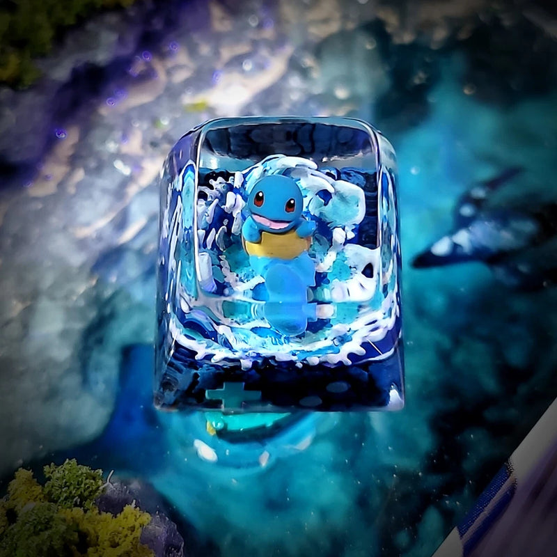 Squirtle keycap, pokemon keycap , anime keycap , custom keycap , gift for him Model
