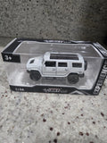 HST LUX 1:36 Hummer Truck Diecast Model, White/Black, Unopened Box Model