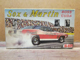 SOX & MARTIN BOSS 'CUDA 1/25, Jo-Han GC-1800, c. 1971, Unbuilt, Complete Model