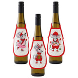 Permin counted cross stitch kit bottle aprons, set of 3 pcs "Mouse", 10x15cm, DI Model