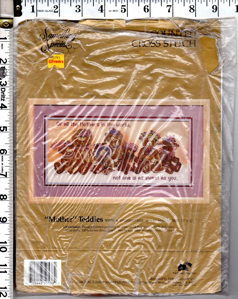 ""Mother" Teddies" ?1990 Candamar Something Special Counted Cross Stitch 50538 Model