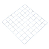 16"x16" Wire Grid Panel, 1 Pack Wall Grid Decorative Board Photo Display White Model