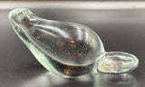 Clear Art Glass Beaver Figurine Paperweight Model