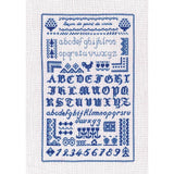 Le Bonheur des Dames counted cross stitch kit "Cross Stitch Lesson Blue", 18x29c Model