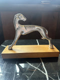Vintage Art Deco Greyhound Antique Cast Iron Figural Dog Art Display Model