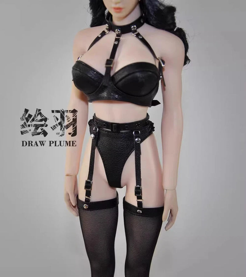 1/6 Scale Female Black Lingerie Cami Set Model For 12" Action Figure Body Model