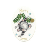 Bothy Threads  greating card counted cross stitch kit "Swing Into Xmas", XMAS40, Model