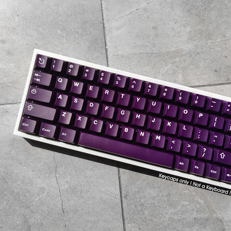 Purple Green PBT Double-shot Keycaps Set fit for Cherry MX Mechanical Keyboard Model