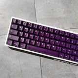 Purple Green PBT Double-shot Keycaps Set fit for Cherry MX Mechanical Keyboard Model