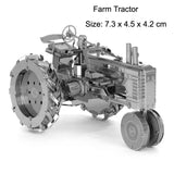 3D Metal Puzzle Tractor Model Kits DIY Assemble Jigsaw Puzzle Toys Children Model