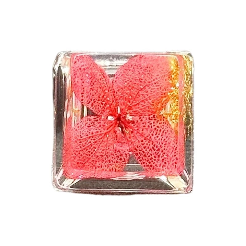 Handmade Gold Foils OEM Profile Resins Backlits Keycap for Mechanical Keyboards Model