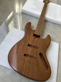 Unfinished Mahogany Electric Guitar & Bass Body with Roasted Maple Neck DIY Kit Model