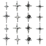 32pcs Silver Star Charm North Star Charms Tibetan Style Alloy Pendants  for DIY Charms