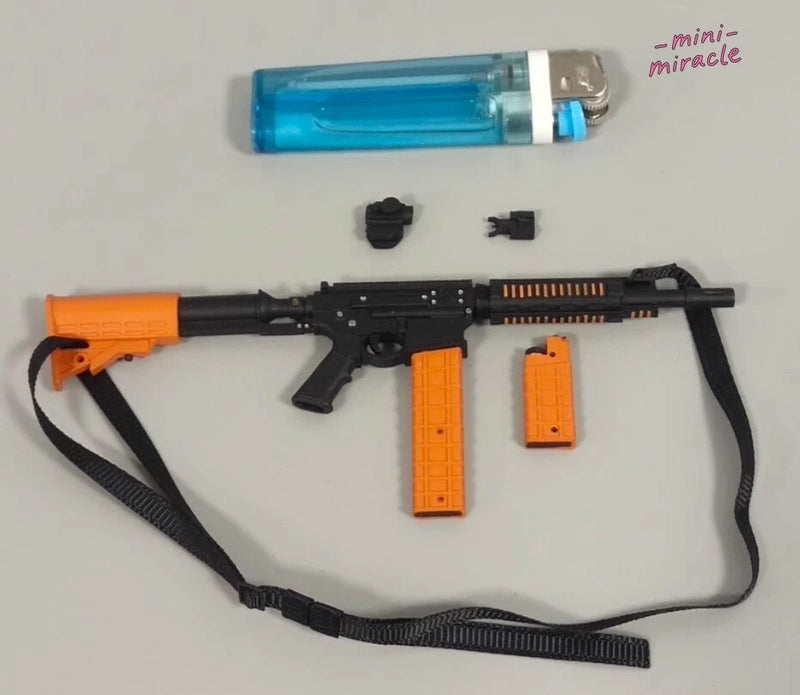 1Set 1/6 Orange Black Gun Model For Soldier Officer 12" Action Figure Model