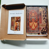 Cutebee Eternal Bookstore DIY Wooden Book Nook Kit with LED Light 3D Puzzle Model