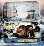 Dollhouse in a Candy Tin "Roam Around in Winter, 1858" - Miniature KIT Model