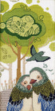DIY Counted Cross Stitch Kit "Loving hugs" 10.4x4.9 in / 26.5x12.5 cm Model