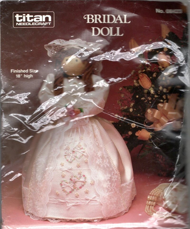 "Bridal Doll" ?1989 TITAN NEEDLECRAFT Counted Cross Stitch Kit # 08423 SEALED Model