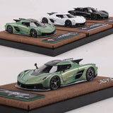 1:64 Koenigsegg Jesko GUO Sports Diecast Model Car w/ Resin Body Toy Gift Model