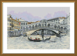 DIY Cross stitch kit "Venetian Canal" Italy Craft Art Unique Gift Model