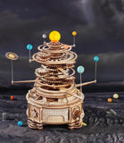 ROKR 3D Wooden Orrery Puzzle Kit, ages 14+, 8 Planets Mechanical Model Set ST001 Model
