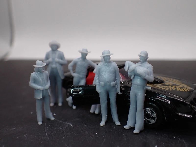 1/64 smokey and the bandit Figurines 3d Printed Includes JR Model