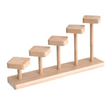 Wooden Display Riser Storage Figure Display Stand for Doll Cabinet Figurines F Model