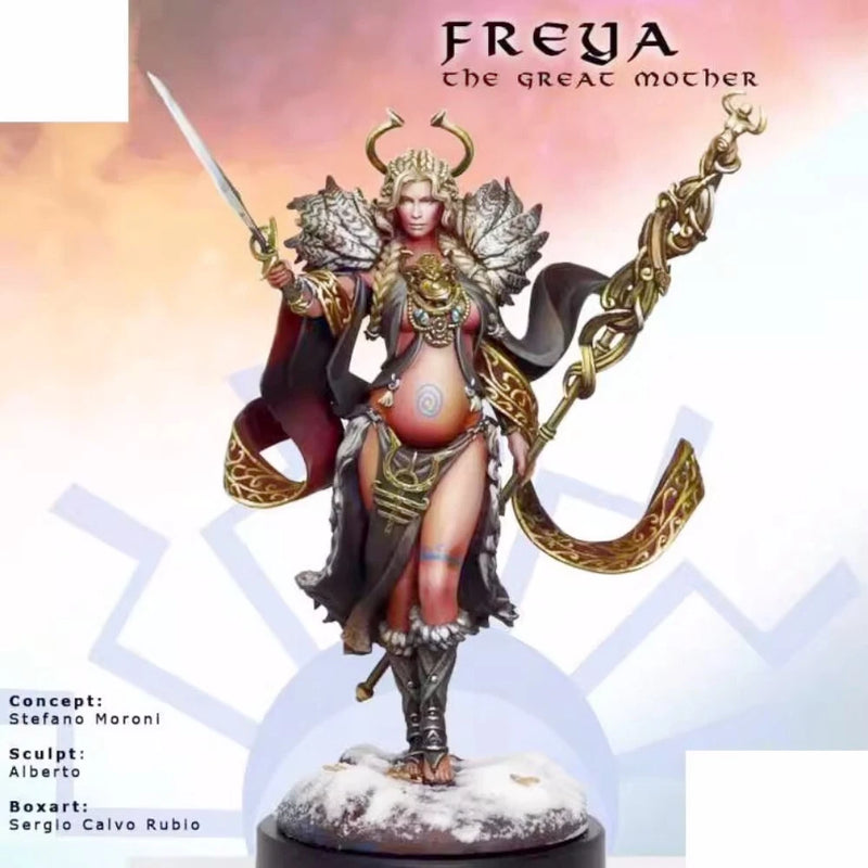 1/24 resin figure model Fantasy Female Warrior Unassembled unpainted Model