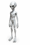 Grey Alien Figure 22cm Area 51 UFO Sci-Fi Statue 3D Statue Hand Painted Model