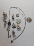 Sterling Silver ~ Lot Of 10 ~ 9 CHARMS & 1 - 17