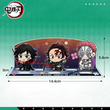 New Anime Demon Slayer Acrylic Figure Stand Combined Display Ornaments Gift Model
