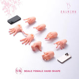 1/6 4 Pair Female Hand Type Makeup Pale Model Prop Accessories Fit 12'' Body Model