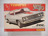 Vintage AMT Street Magic Ford Torino Snap-Fit Model Kit 1/43 NIB Complete Model