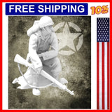 1/35 Scale Die-Cast Resin Figure Model Kit WWII US Soldier Sitting and Restin... Model
