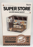 Rolife Super Creator Golden Wheat Bakery Plastic DIY Mini LED Dollhouse SEALED Model