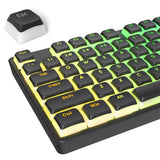 Keycaps Double Shot PBT XDA Profile Replacement Black Full Size TKL 75% 60% Model