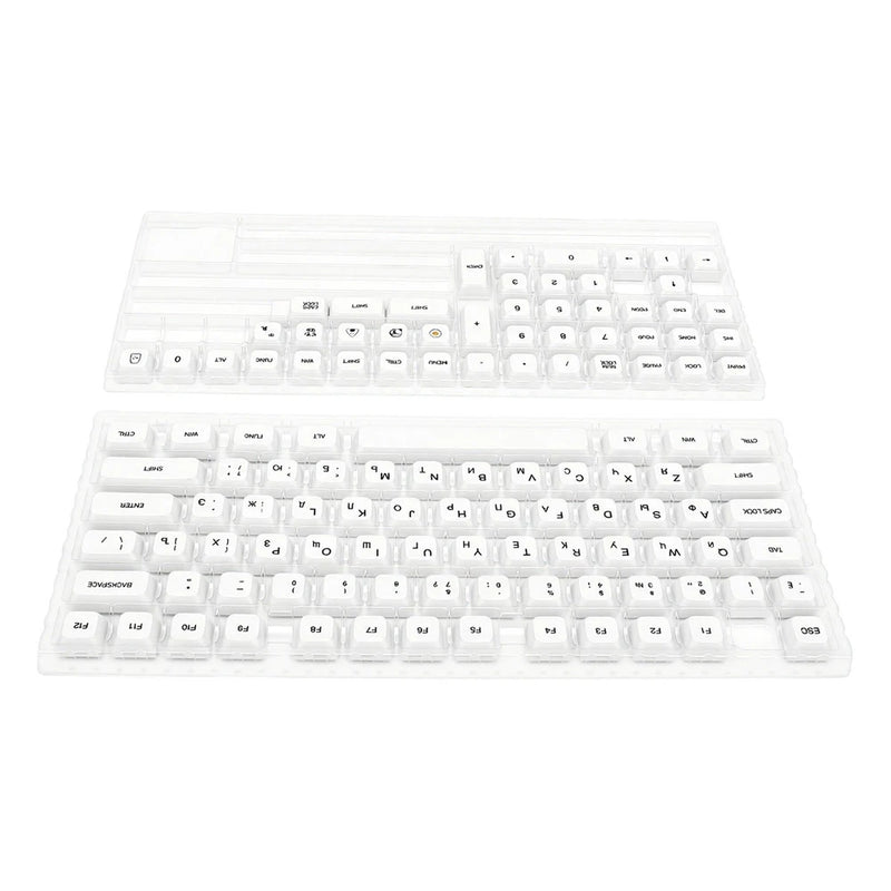Minimalist White XDA Keycaps DIY For Wired Mechanical Keyboard Replacement Model